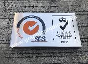 ป้ายสแตนเลสกัดกรด ISO 14001 UKAS